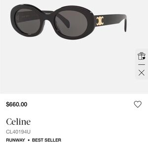 Celine TRIOMPHE 01 SUNGLASSES IN ACETATE